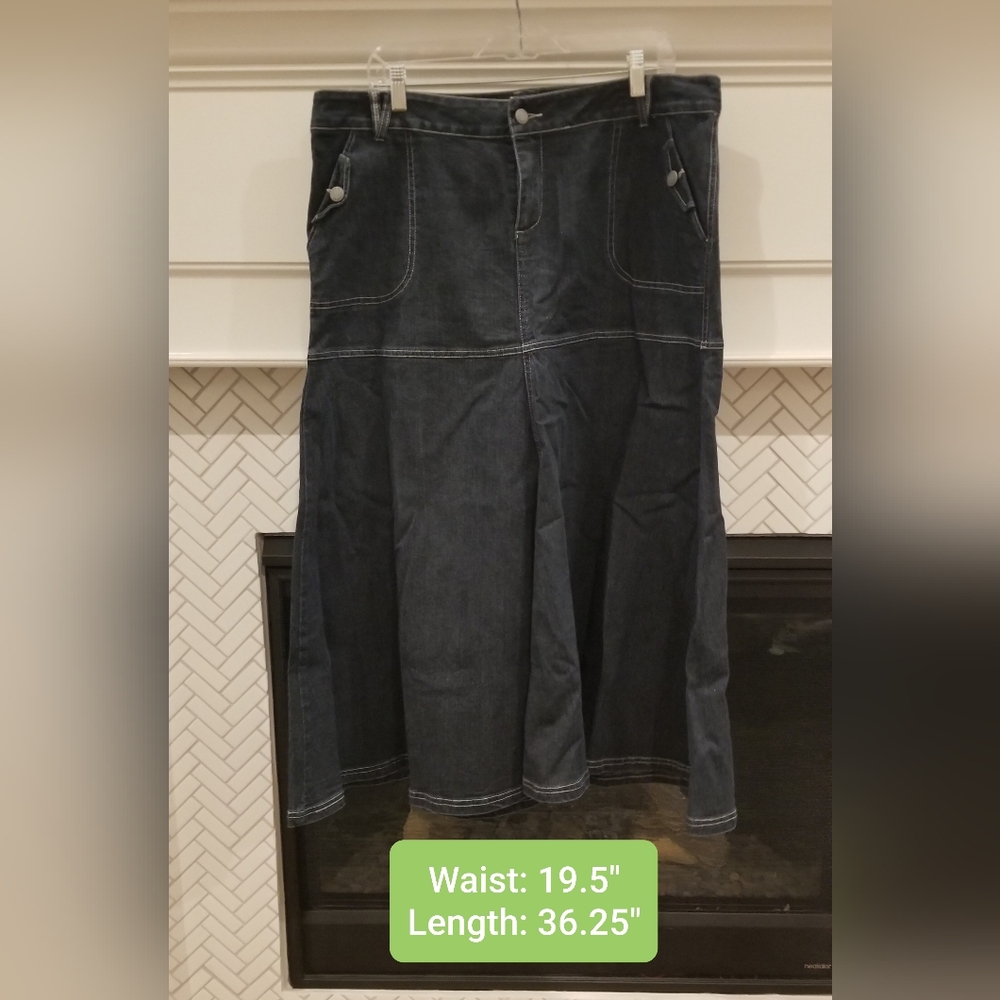 Cato Jean Skirt, "Like New", Size 16 (1X)